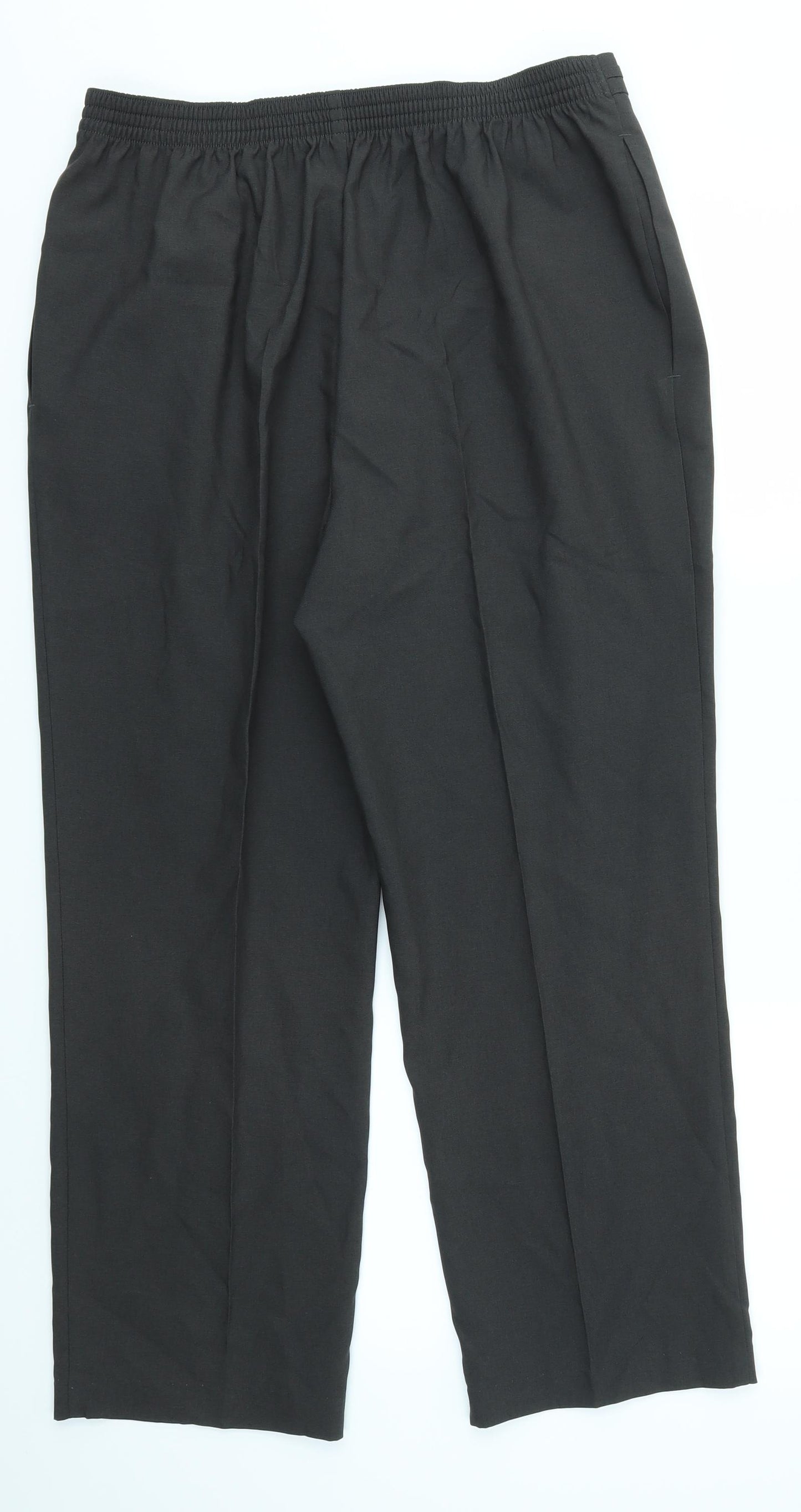 M&S Womens Grey   Dress Pants Trousers Size 16 L24 in