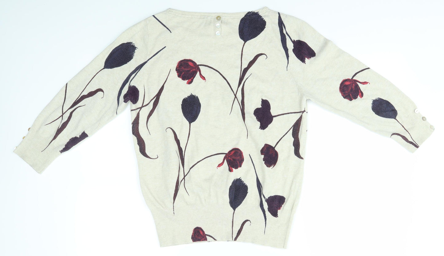 NEXT Womens Multicoloured Floral  Pullover Jumper Size 16