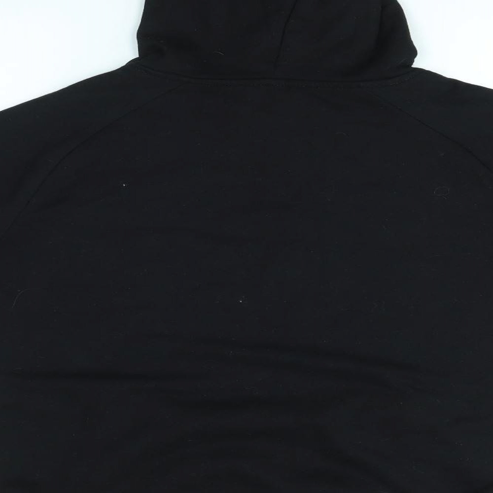 Avenue Mens Black   Pullover Hoodie Size S