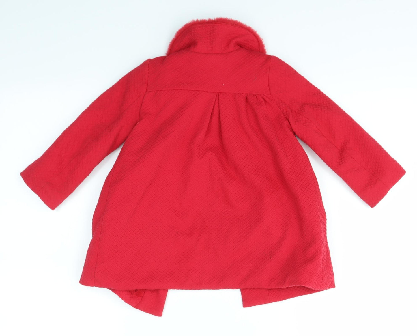 Mayoral Girls Red   Overcoat Coat Size 24 Months