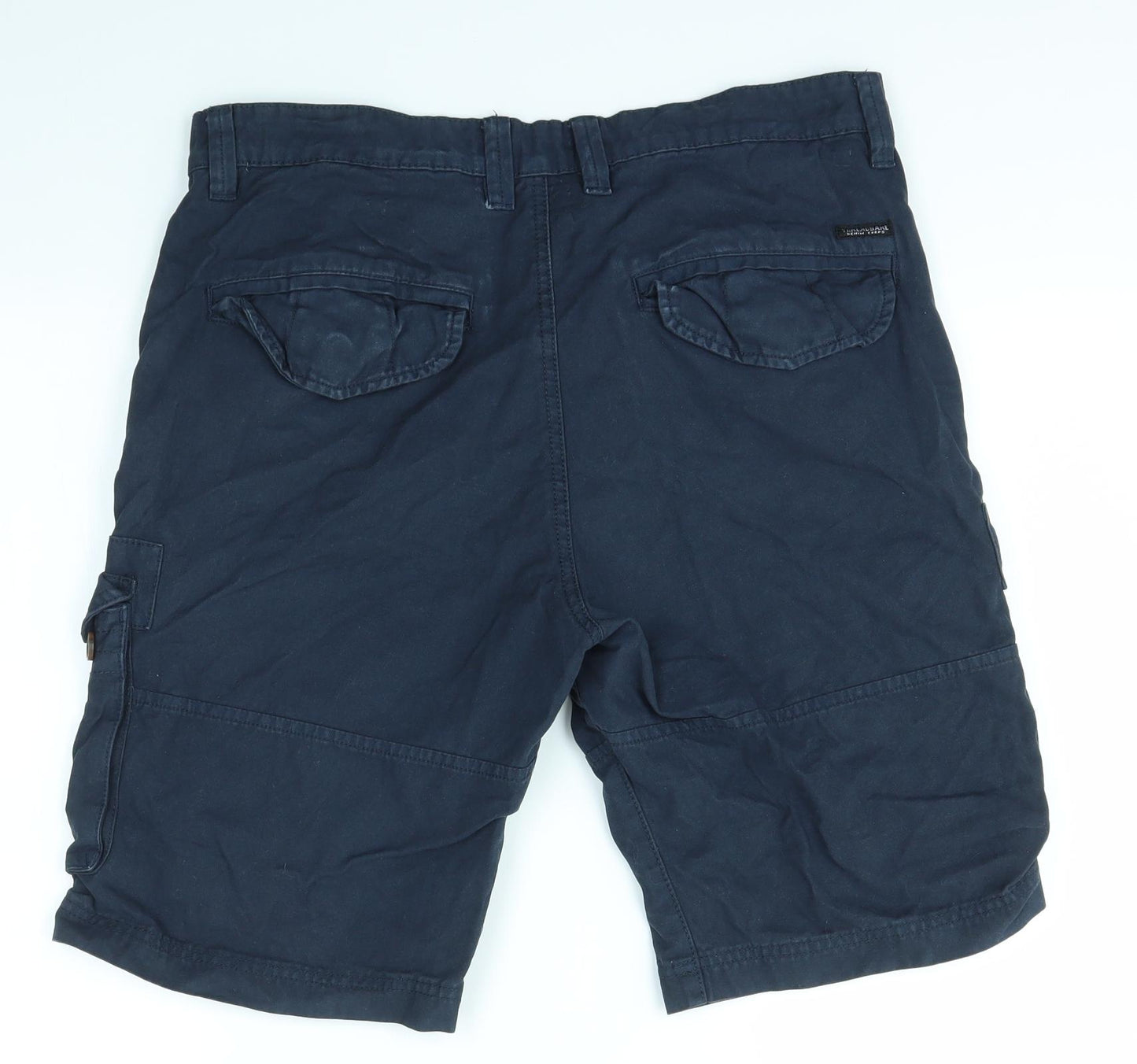 Threadbare Mens Blue   Cargo Shorts Size S