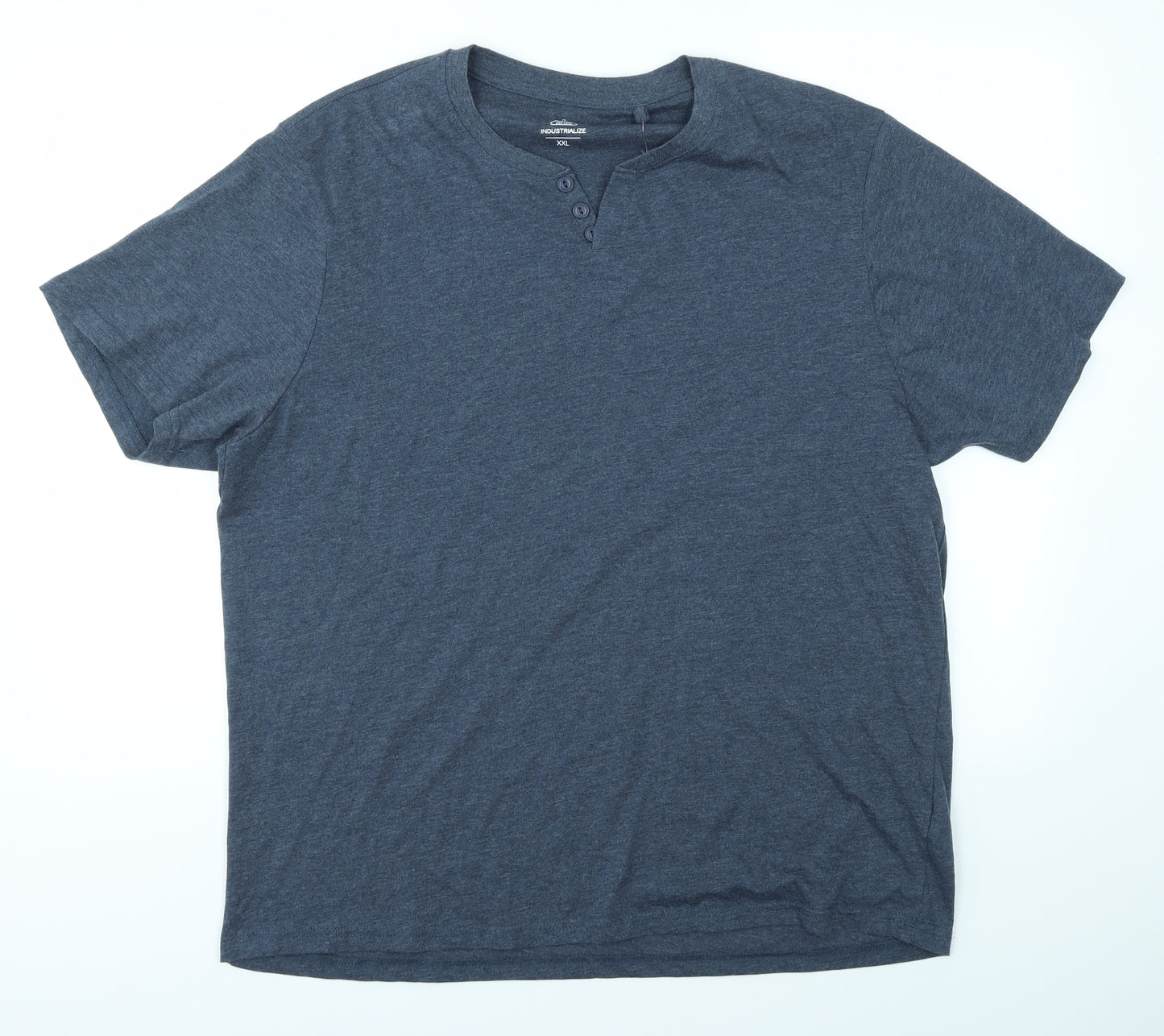 INDUSTRIALIZE Mens Blue    T-Shirt Size 2XL
