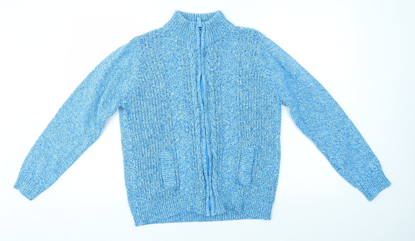 ISLE Womens Blue   Full Zip Jumper Size L