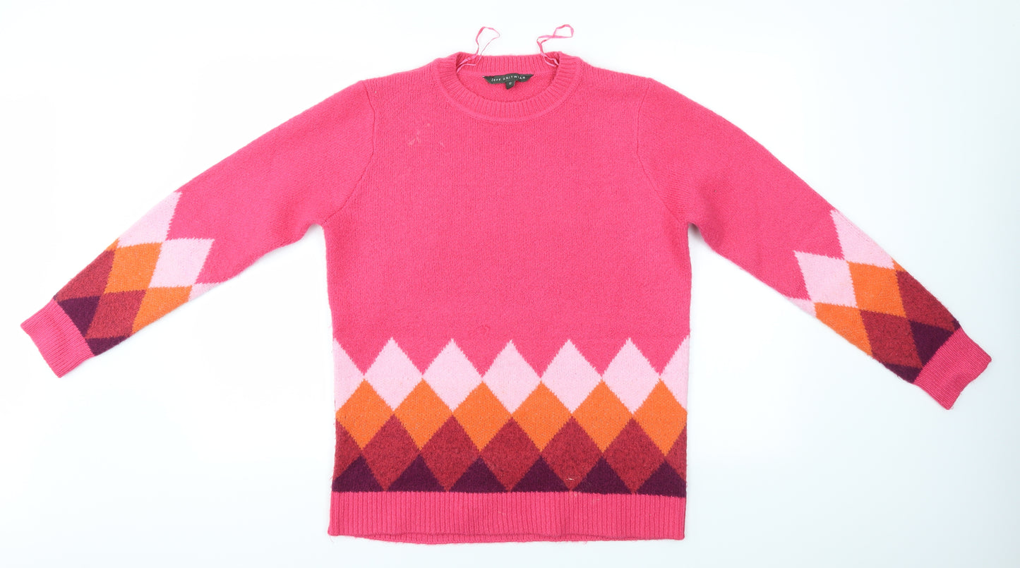 Bonmarché Womens Multicoloured   Pullover Jumper Size 12