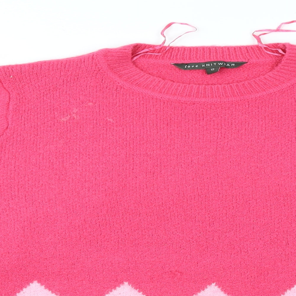 Bonmarché Womens Multicoloured   Pullover Jumper Size 12