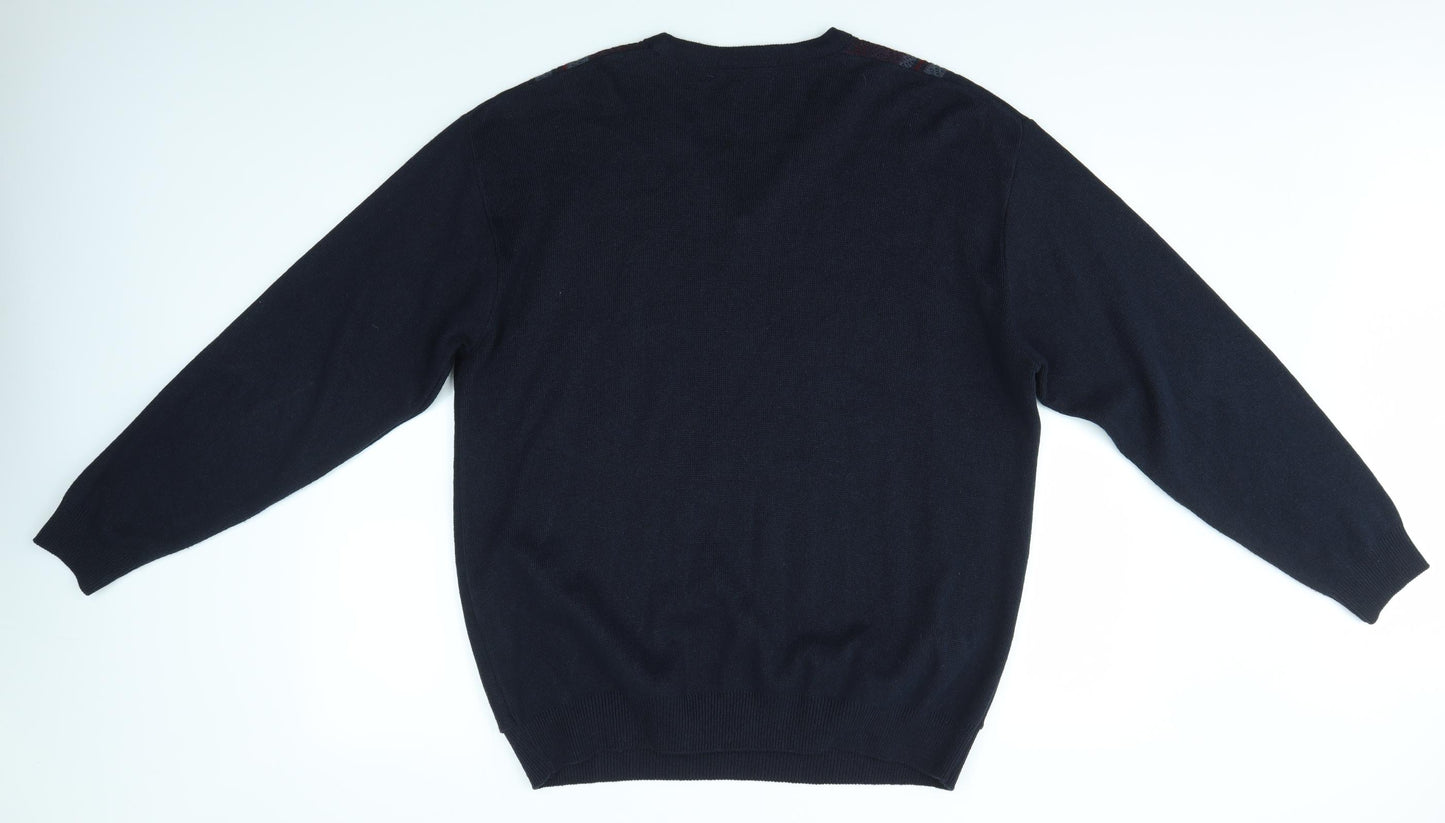 WOODVILLE Mens Multicoloured   Pullover Jumper Size 2XL