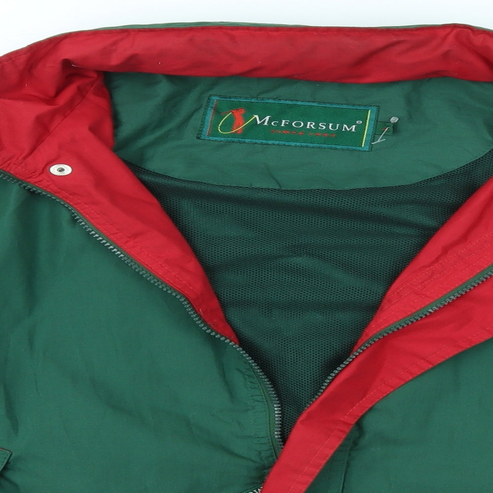 MCFORSUM Mens Green   Overcoat Coat Size L