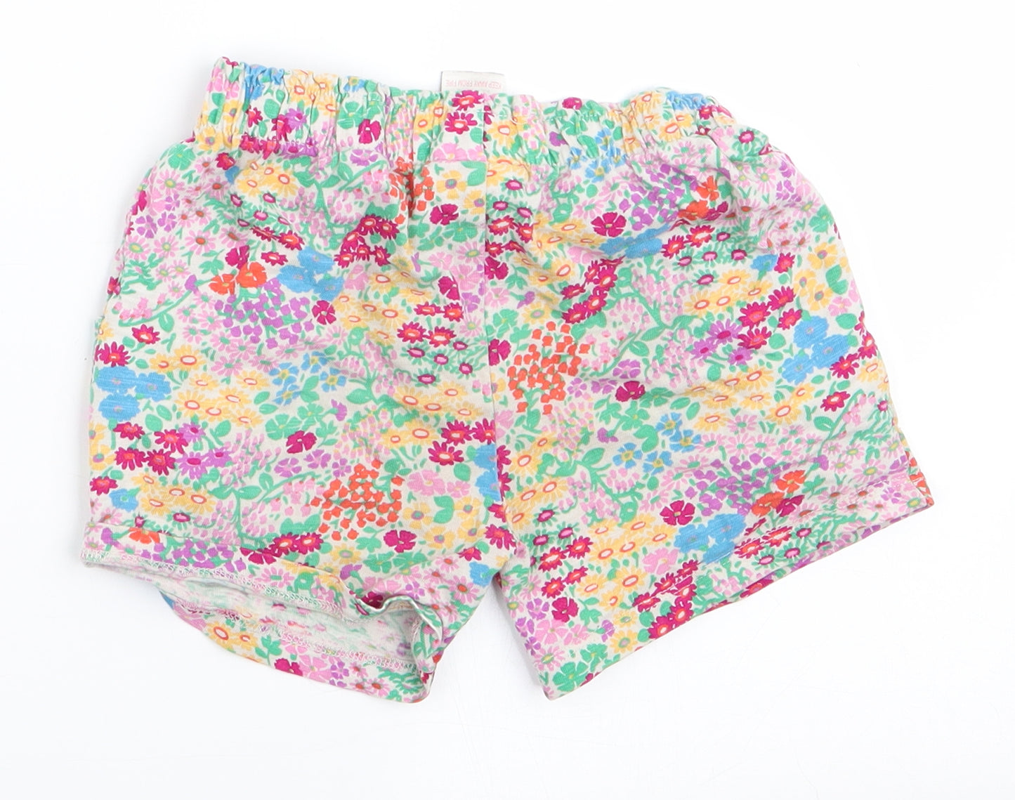 NEXT Girls Multicoloured Floral  Sweat Shorts Size 2-3 Years