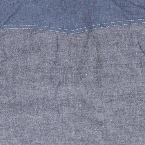 M&Co Boys Blue   Basic Button-Up Size 12-18 Months