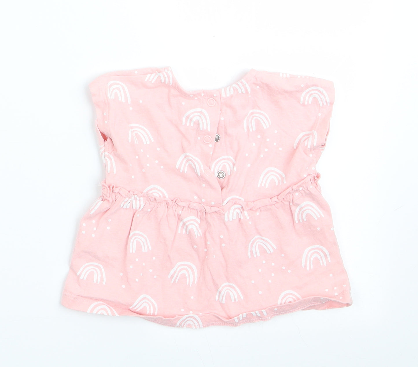 George Girls Pink Geometric  A-Line  Size 3-6 Months