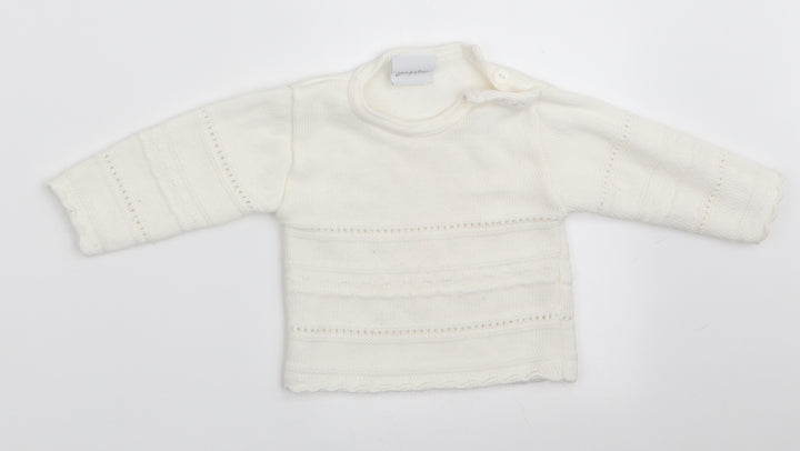 Dandelion Girls Ivory Pullover Jumper Size 6-9 Months