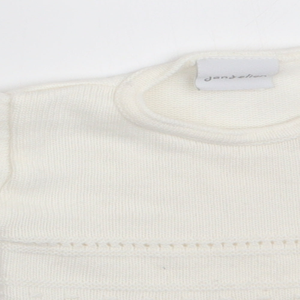 Dandelion Girls Ivory   Pullover Jumper Size 6-9 Months