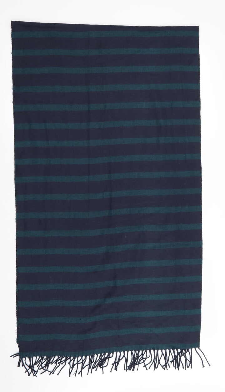 Preworn Mens Blue Striped Scarf One Size