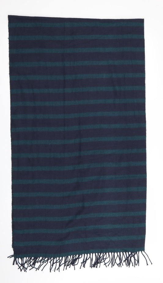 Preworn Mens Blue Striped  Scarf  One Size