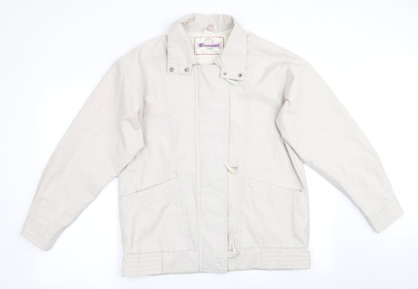 Buccini Womens Beige   Parka Coat Size 14