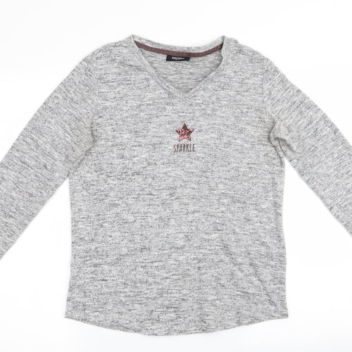 Nocozo Womens Grey   Pullover Jumper Size 10  - Star Logo