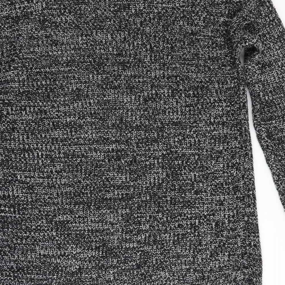 Select Womens Black Houndstooth  Cardigan Jumper Size 12