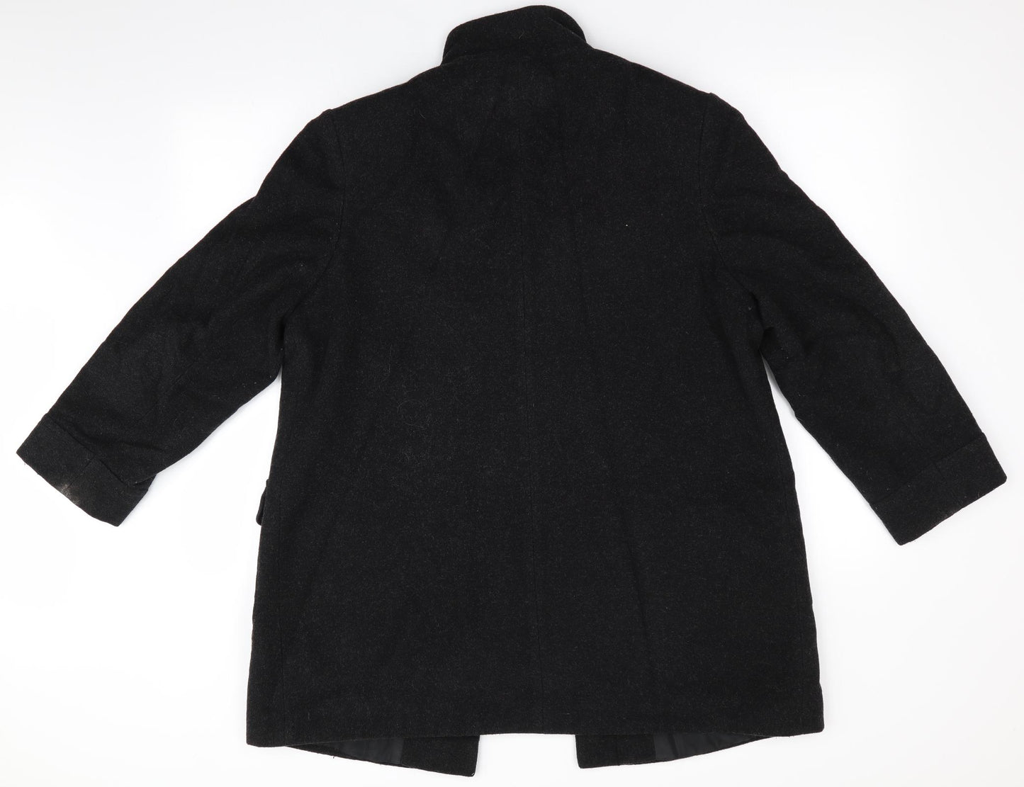 EWM Pure Classics Womens Black   Overcoat Coat Size 14