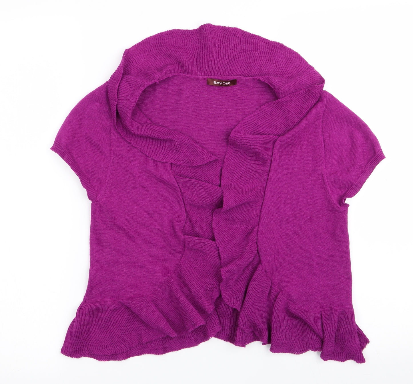Savoir Womens Purple   Cardigan Jumper Size 14