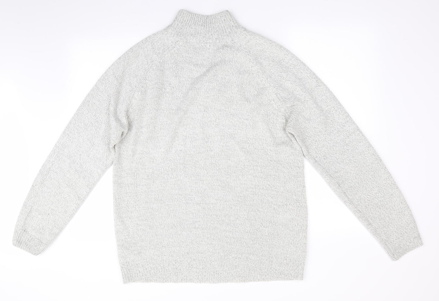 Peacocks Mens Grey Houndstooth  Pullover Jumper Size L