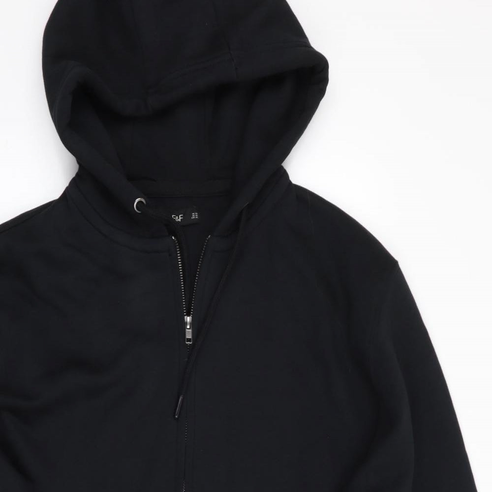 Florence and Fred Mens Black   Full Zip Hoodie Size XL