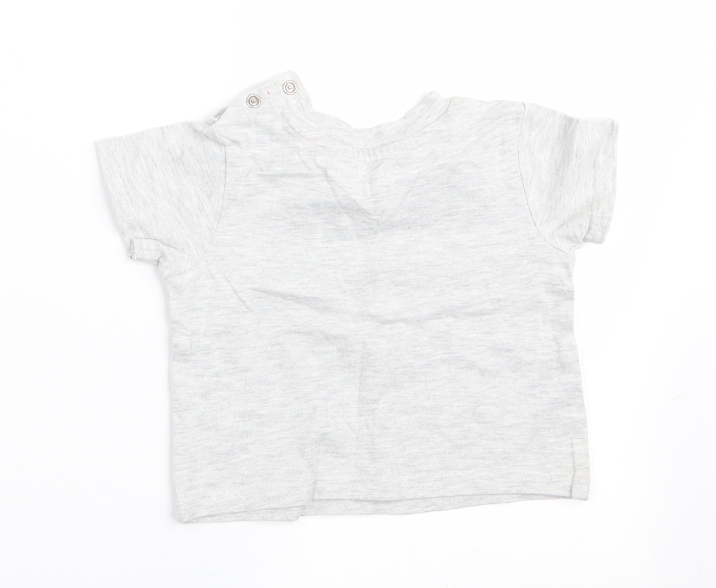 George Boys Grey   Basic T-Shirt Size 3-6 Months  - Mummy's New Little Helper