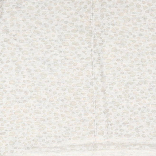 H&M Womens Beige Animal Print  Pullover Jumper Size 6