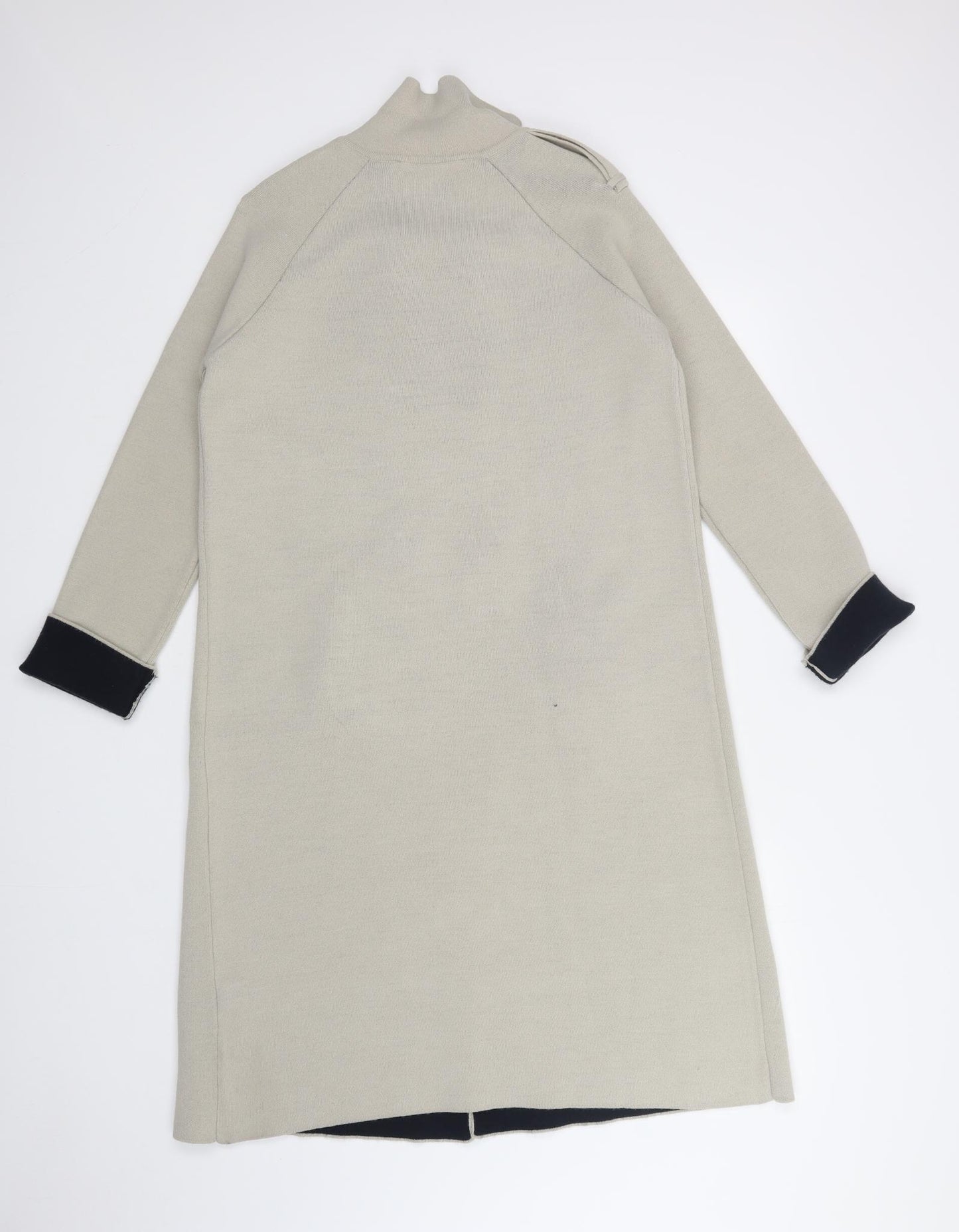 M&S Womens Beige   Overcoat Coatigan Size 10