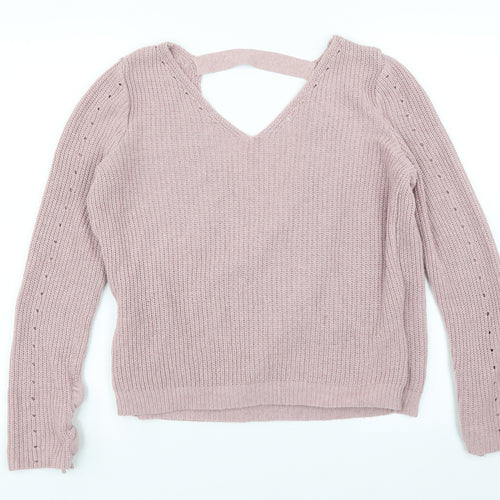Primark Womens Pink   Pullover Jumper Size S