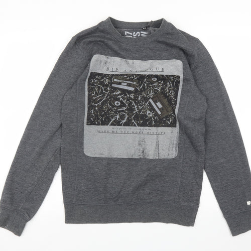 FACTORIE Mens Grey   Pullover Sweatshirt Size XS