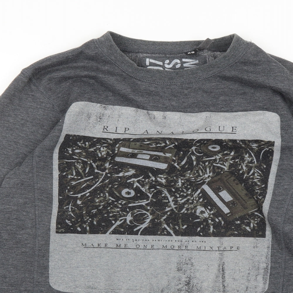 FACTORIE Mens Grey   Pullover Sweatshirt Size XS