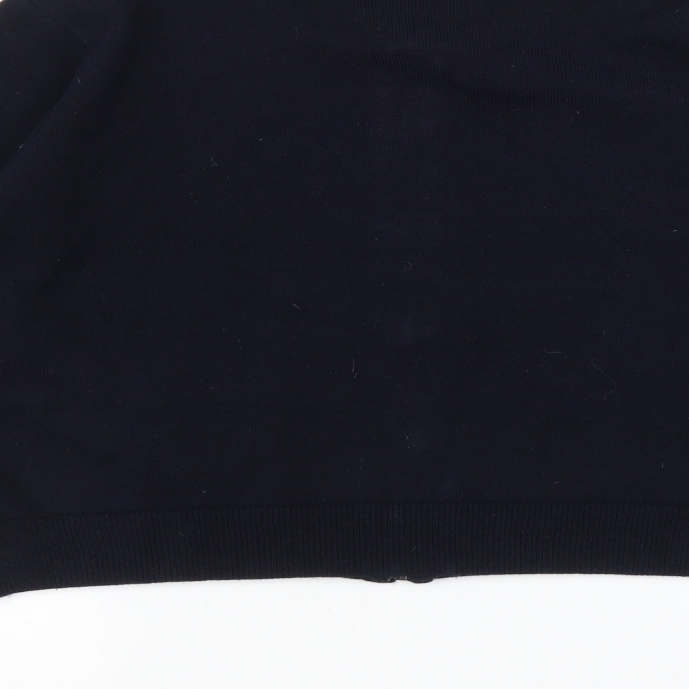Topshop Womens Blue   Full Zip Sweatshirt Size L