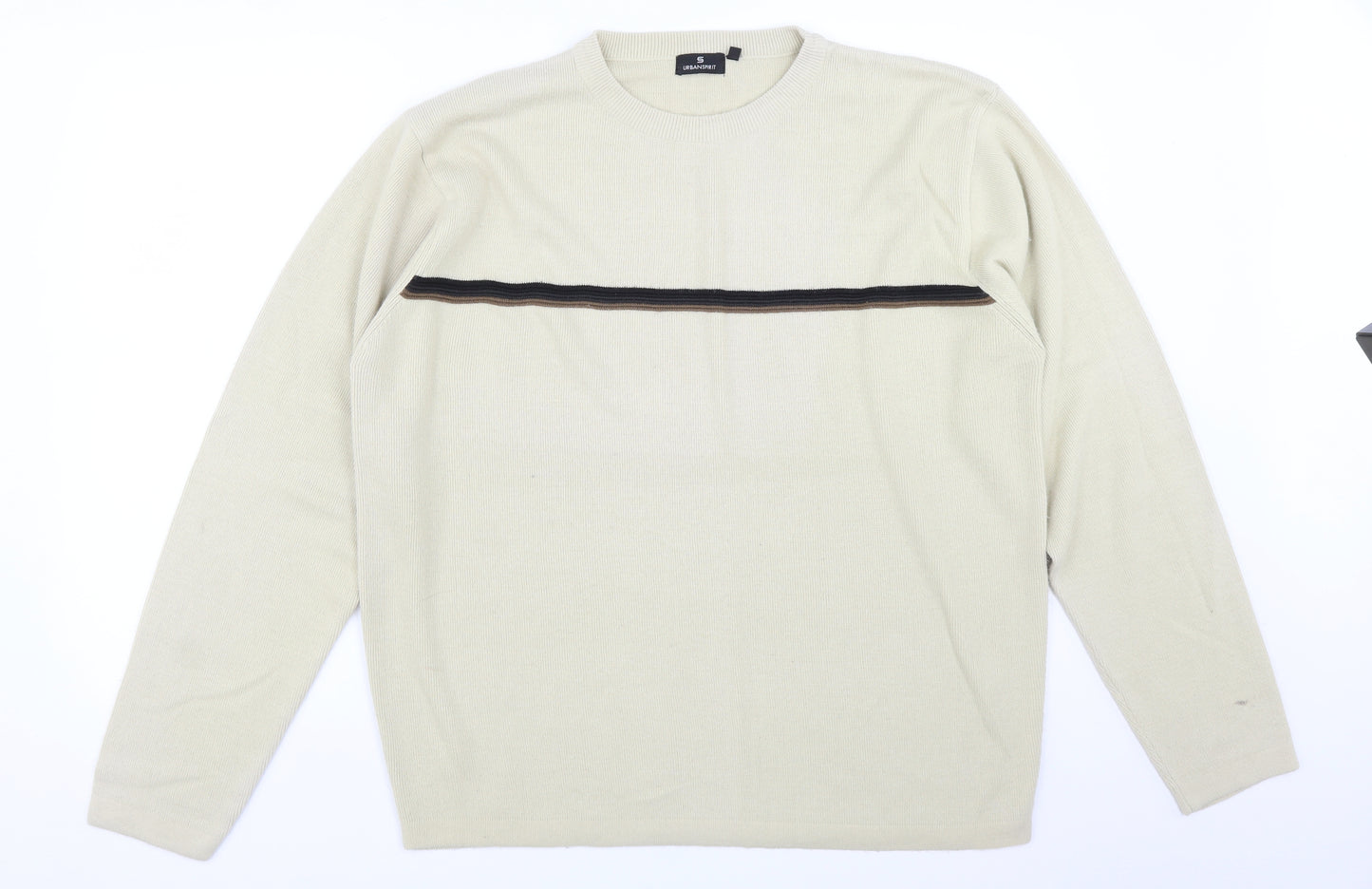 Urban Spirit Mens Beige   Pullover Sweatshirt Size XL