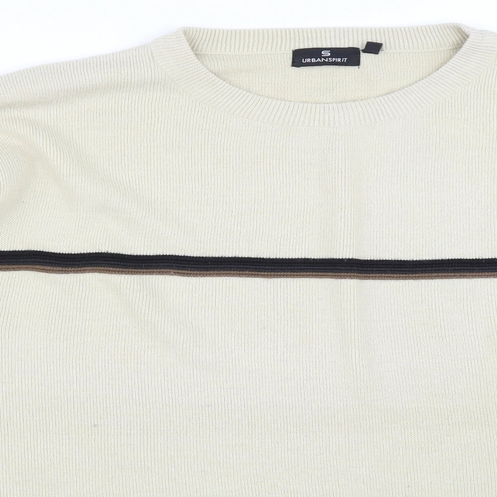 Urban Spirit Mens Beige   Pullover Sweatshirt Size XL