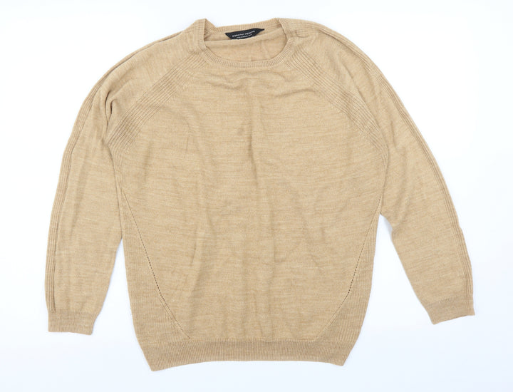 Dorothy Perkins Womens Beige Pullover Jumper Size 16