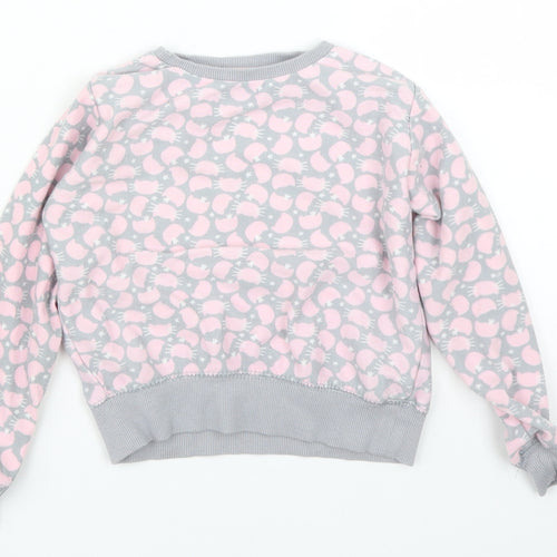 Matalan Girls Multicoloured Animal Print  Pullover Sweatshirt Size 4-5 Years
