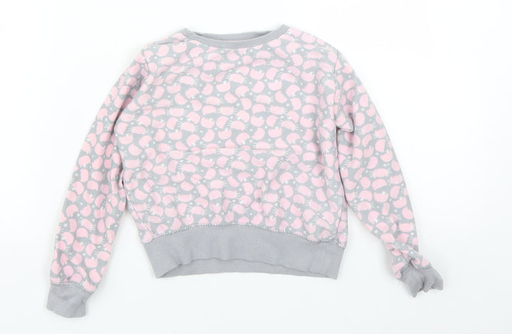 Matalan Girls Multicoloured Animal Print  Pullover Sweatshirt Size 4-5 Years