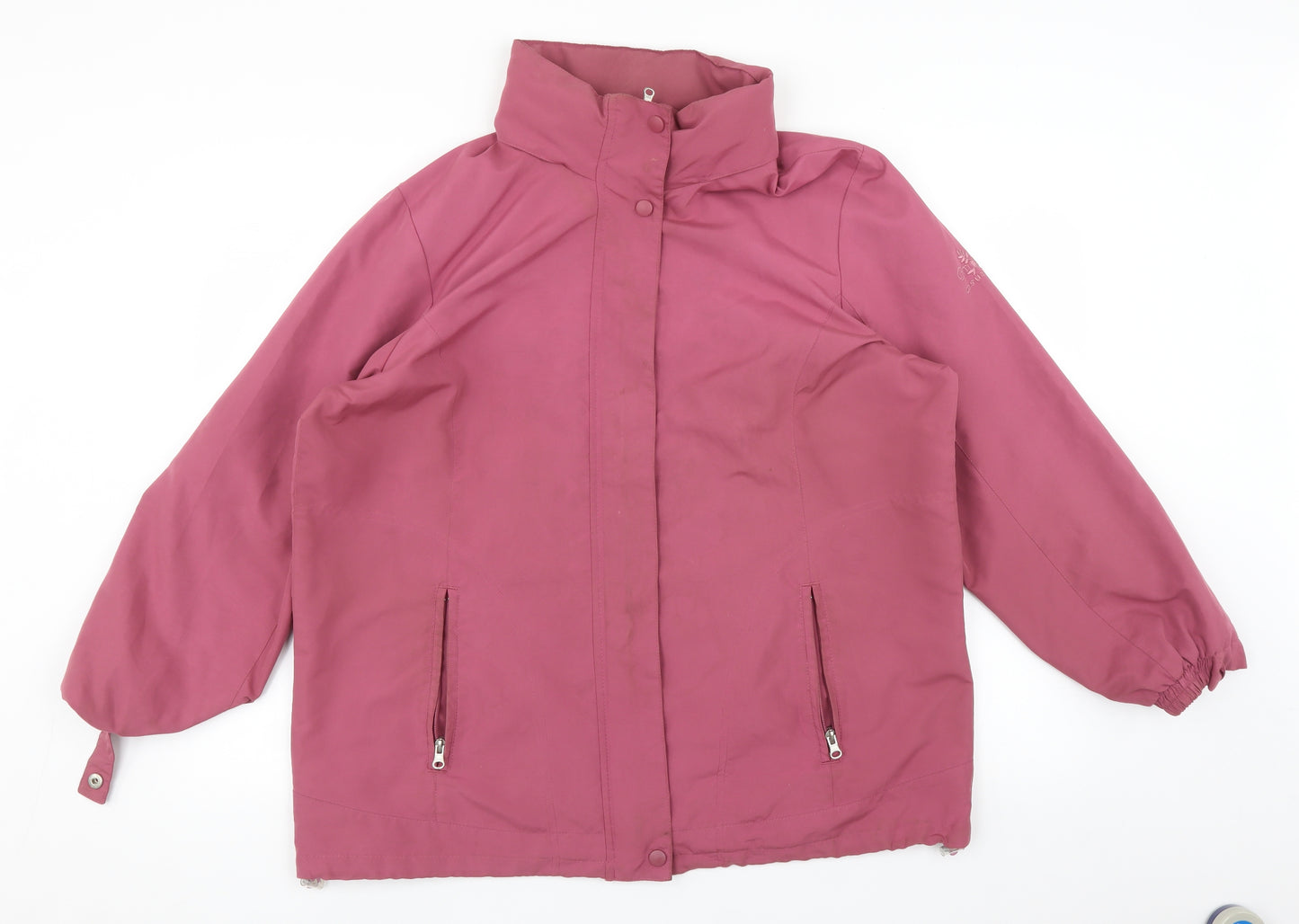 BM Womens Pink   Rain Coat Coat Size M