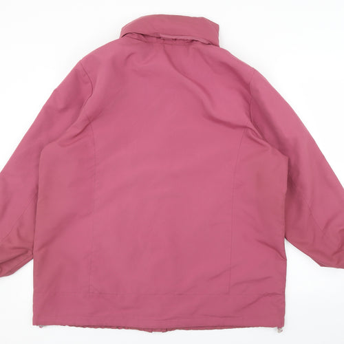 BM Womens Pink   Rain Coat Coat Size M