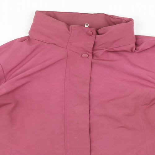 BM Womens Pink   Rain Coat Coat Size M