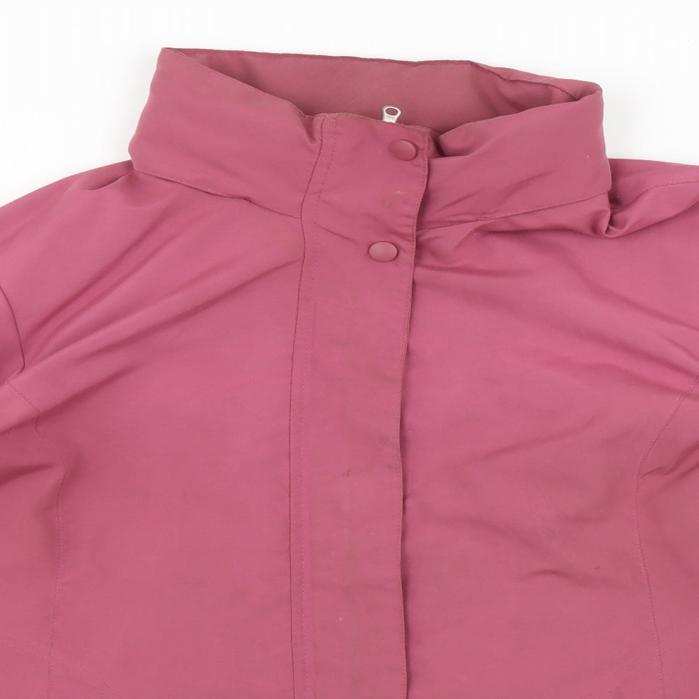BM Womens Pink   Rain Coat Coat Size M