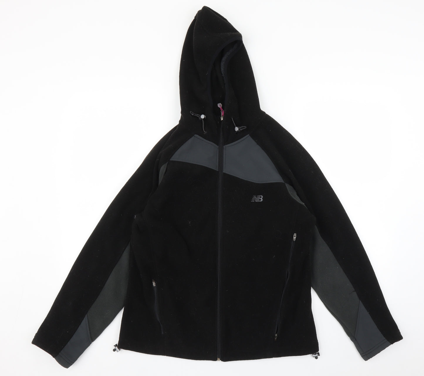 New Balance Womens Black   Full Zip Hoodie Size M