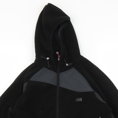 New Balance Womens Black   Full Zip Hoodie Size M