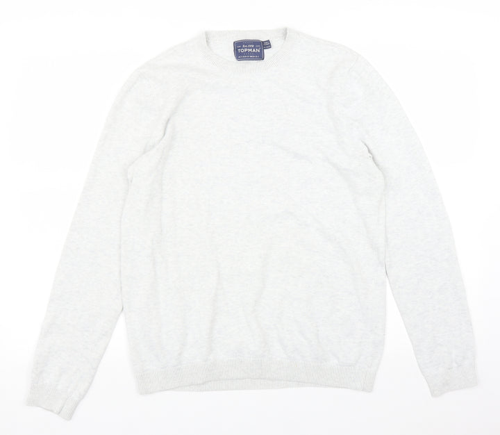 Topman Mens Grey   Pullover Sweatshirt Size S