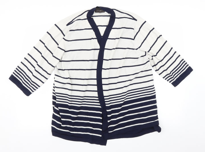 Ann Harvey Womens Multicoloured Striped  Pullover Jumper Size M