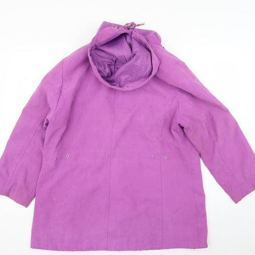 BM Womens Purple   Overcoat Coat Size M