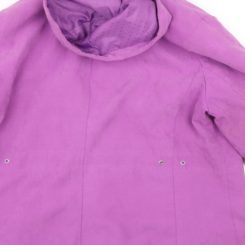 BM Womens Purple   Overcoat Coat Size M