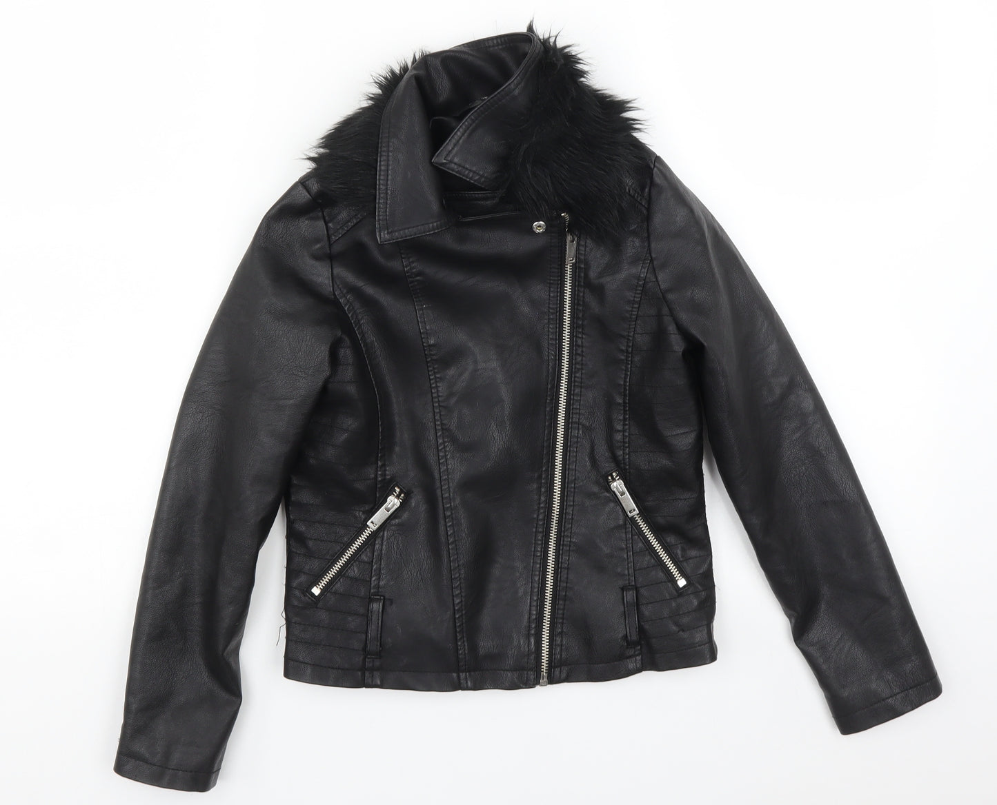 George Girls Black   Jacket  Size 8-9 Years