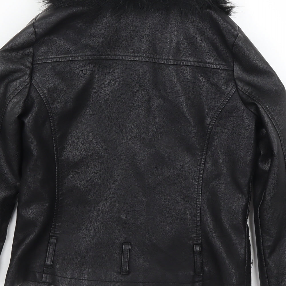 George Girls Black   Jacket  Size 8-9 Years