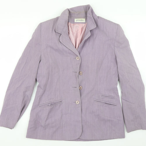 Principles Womens Purple   Jacket Suit Jacket Size 14